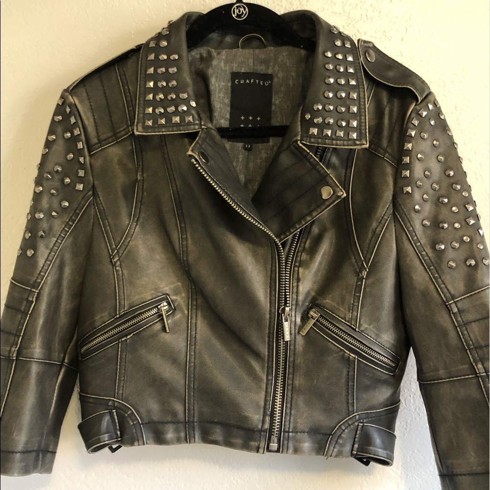 Studded moto jacket